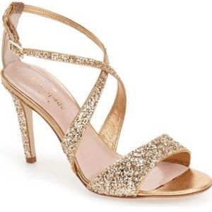 Kate Spade Strappy Gold Heel